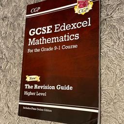 Excellent Condition and almost New.
GCSE Edexcel Mathematics The Revision Guide Higher Level.
Collection Only.