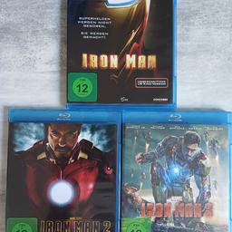 Verkauft wird der Erste bis Dritte Teil von 'Iron Man' als BluRay.

Der Film stammt aus einem tierfreiem Nichtraucherhaushalt.

Bitte beachten Sie auch meine anderen Anzeigen.

Versand ist durch Aufpreis (+3,00€) möglich.

Es handelt sich hierbei um einen Privatverkauf, somit gibt es keine Garantie, Austausch oder Rücknahme.