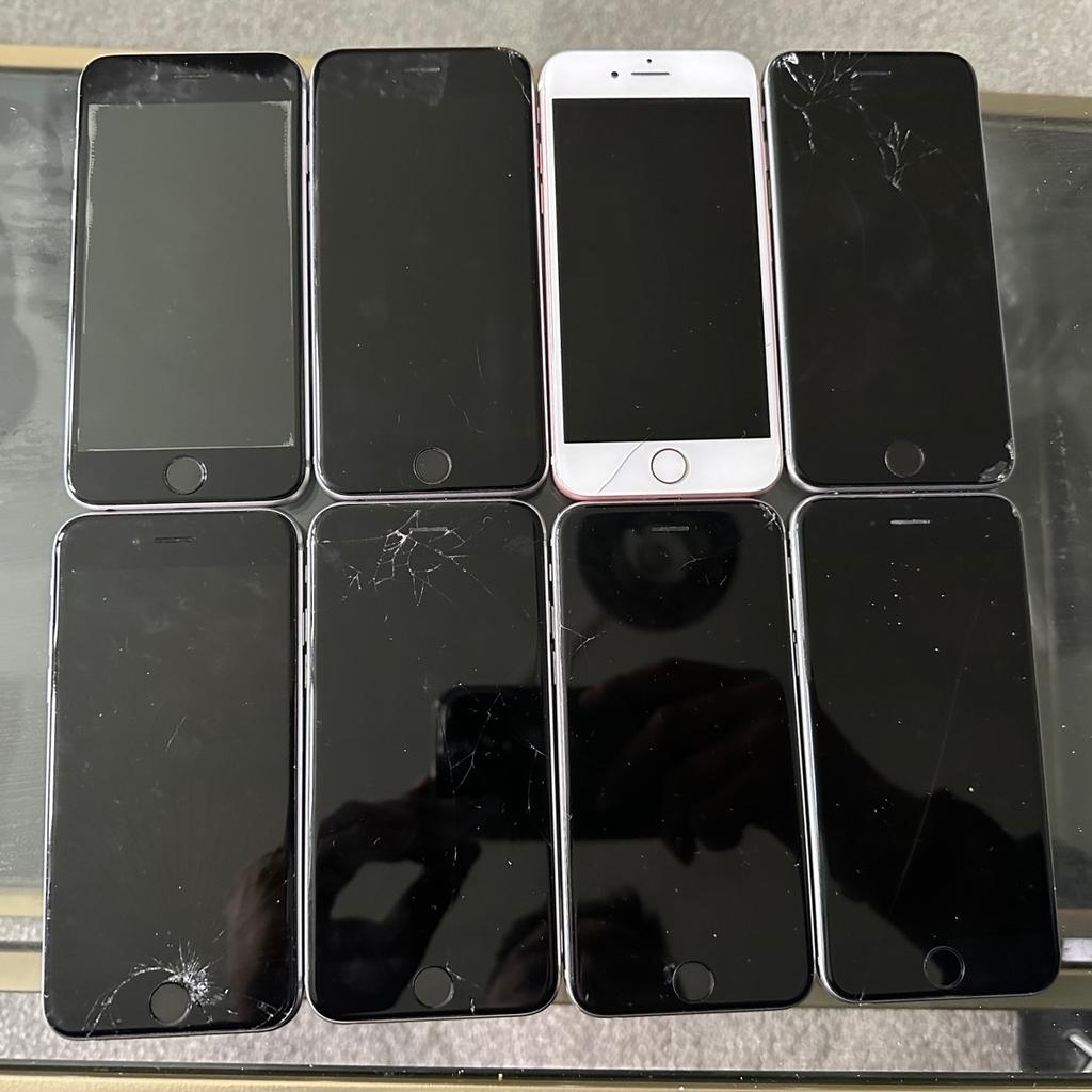 Joblot x8 iPhone 6s

All Unlocked

Fully Working

Cracked screen but fully working

Although fully Working selling for parts or not working as the is no return refund or exchange on joblots

Check pictures for condition
Reseted and ready for new owner
Collection from

World communications
Vapestop
229 East India Dock Rd, London E14 0EG
11am-10pm

Or can post for £9.99 Royal Mail
Check my other listings
Grab a bargain