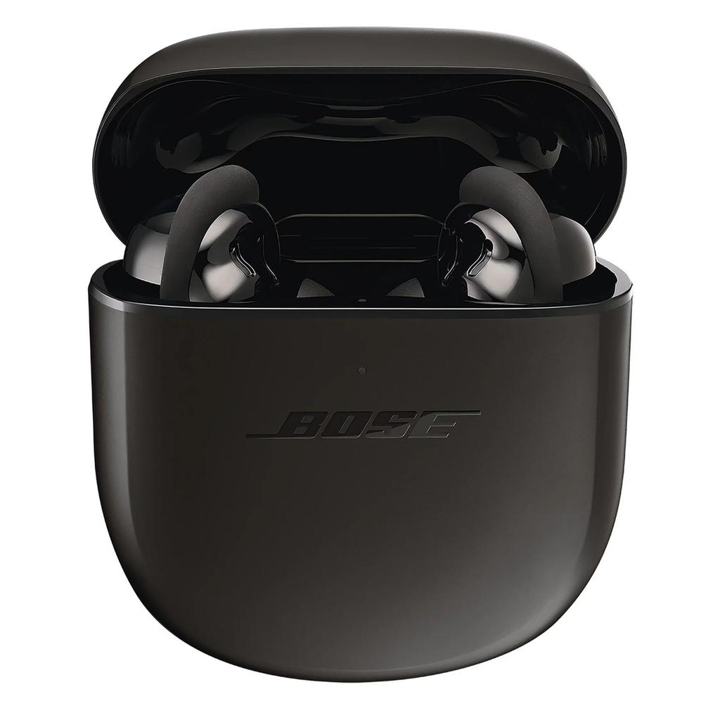 BOSE NOISE CANCELLING EARBUDS: QuietComfort Earbuds II intelligently personalise the noise cancellation and sound performance to your ears, so you can enjoy deep, immersive sound and proprietary active noise cancelling technology.
Use the simple touch interface on the wireless earbuds to control everything. This convenient interface frees your hands so you can stay focused on whatever you’re doing. With simple swipes and taps, play or pause music, the noise cancellation level.