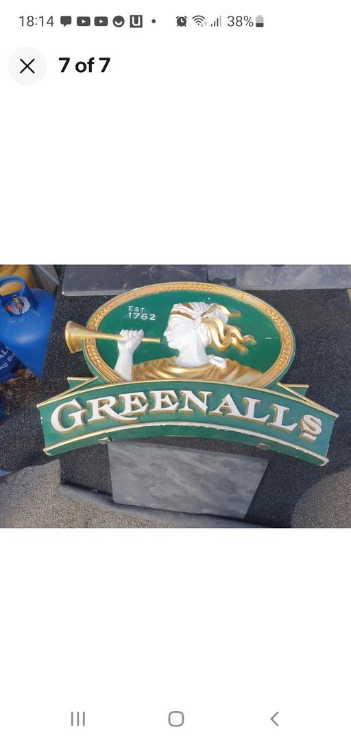 Buy & Sell West Yorkshire Wakefield - Photos for Greenhalls Pub Sign Resin Man Cave?