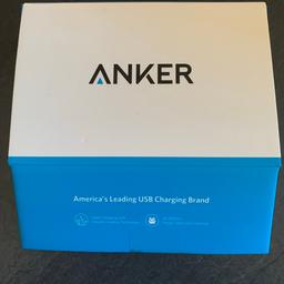 New Anker USB Plug 5.4A/27W 4-Port , Wall Charger, PowerPort 4 Lite with Interchangeable.