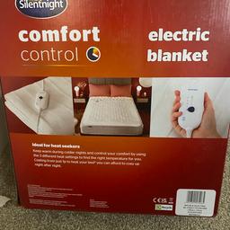 Brand new in box electric blankets.  In 3 sizes ( single, double and king). Price ranging 12,15,18