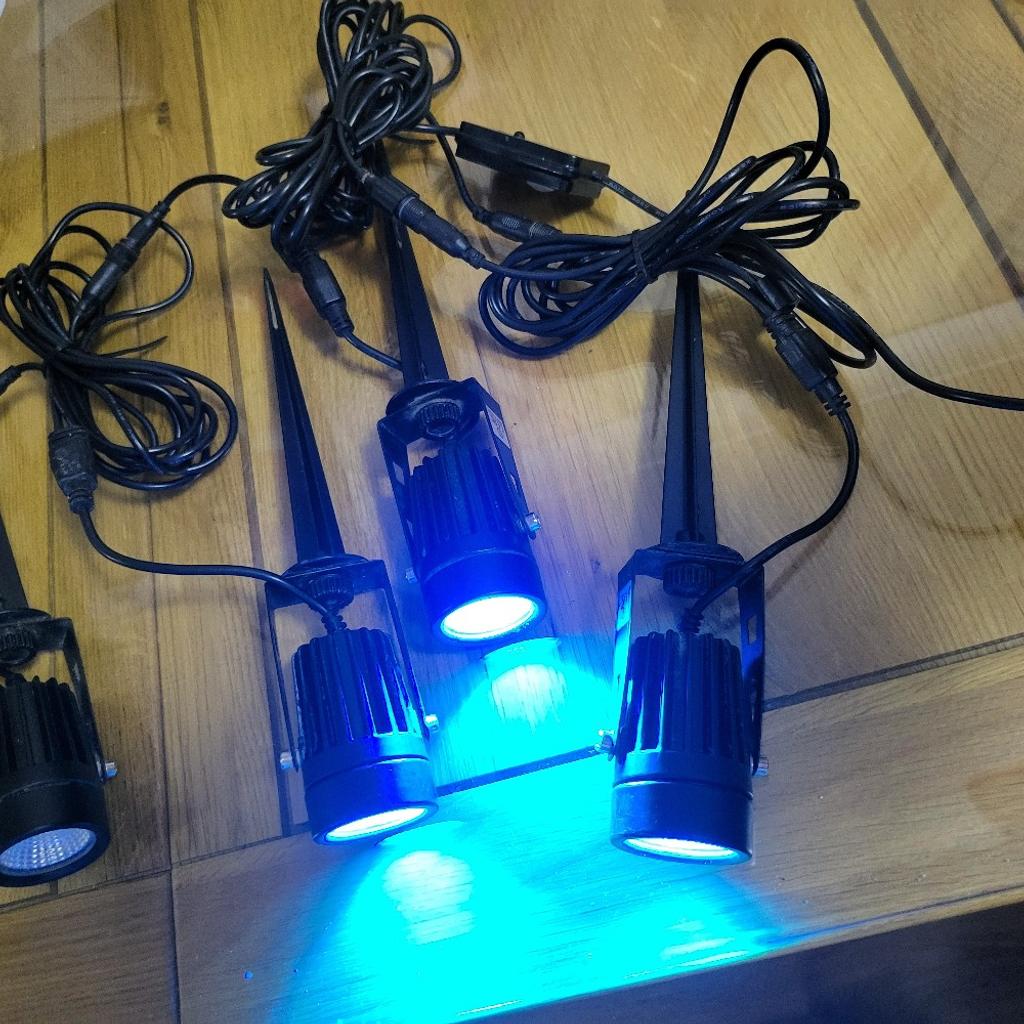 Rgb Garden Lights With Main Plug in OL12 Rochdale for £23.00 for sale