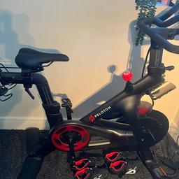 Peloton exercise bike. Like new also comes with 2 pairs of bike shoes sizes EU 39 and EU42. 
Any questions please ask.