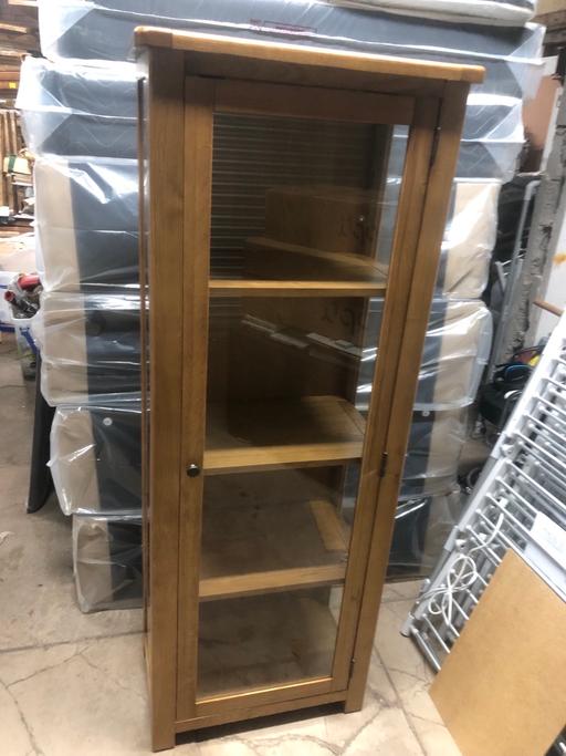 Buy & Sell Warwickshire Warwick - Photos for Kent 1 Door Glass Display Cabinet - Oak