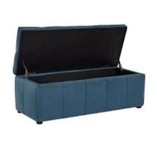 Buy & Sell Warwickshire Warwick - Photos for Maisie Velvet Ottoman - Blue