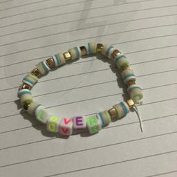 Small green, pink, yellow, blue, white lover bracelet