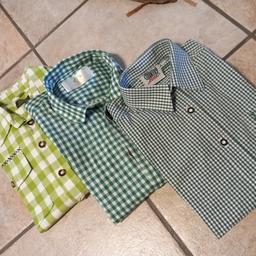 Karierte Trachtenhemden in verschiedenen Grüntönen, wenige Male getragen Größe 134/140
Auch einzeln abzugeben jeweils 15€