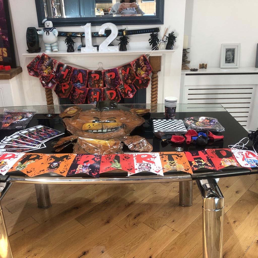 Fnaf birthday decorations in SW16 London for £20.00 for sale