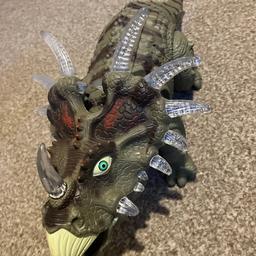 Walking roaring light up Triceratops 
Great toy