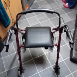 Mobility walker in excellent condition and very clean

I dont beleive its ever been used outdoors

no scratches and has a built in seat

i think its Days 100 edition Folds easily for transportation and storage

FREE  IF YOU CAN MAKE USE OF IT 