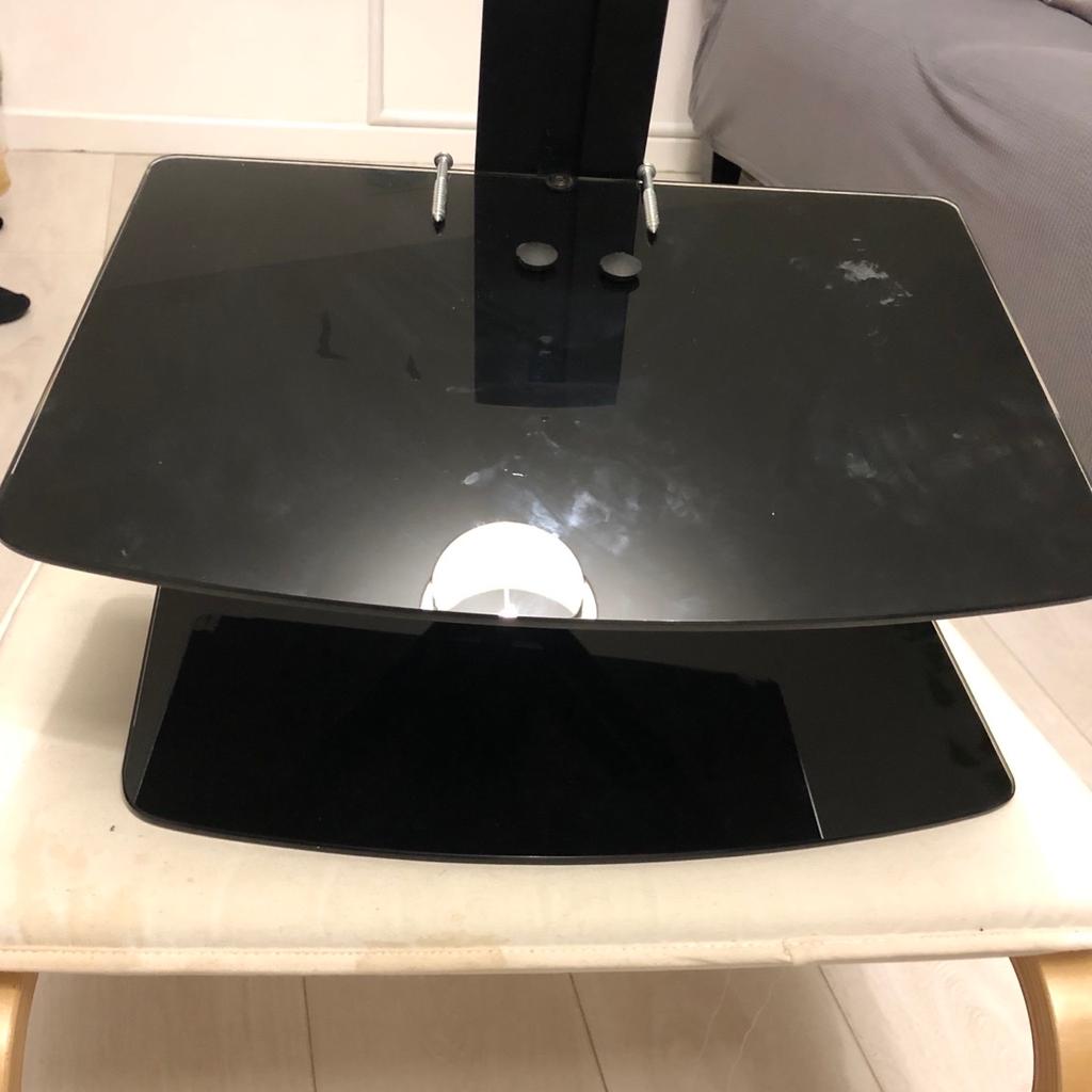 Black TV Floating Shelves in excellent condition with all fixings