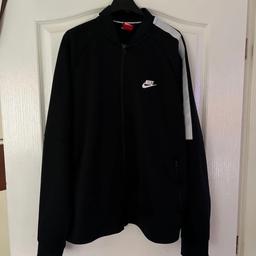 Clean used condition zip up black nike tracksuit top