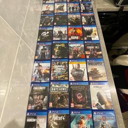 A really good condition ps4 with like new games including gta5 battlefield 2042 the Witcher assassins creed Valhalla red dead redemption 2 the last of us 1 &2