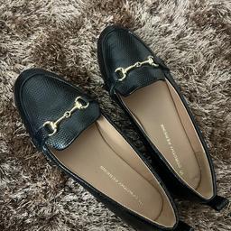 Brand new Dorothy Perkins Black Loafers in UK size 5. The RRP is: £19.99 but I am selling it for £12. Please message if you are interested x