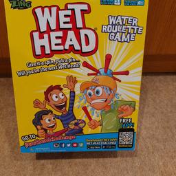 Wet head water roulette game. Age 4+. 2 or more players. Never opened.