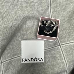Never used at all, but opened.
Its a silver bracelet from pandora