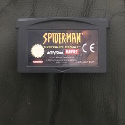 Gameboy Advance Game Cartridge Spider-Man Mysterio’s Menace. Great little retro game for any Gameboy Advance player. Suitable for all ages. Fully Tested and Working.