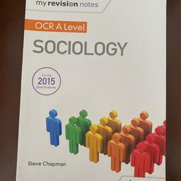 A Level OCR textbook for Sociology
Very good condition
Currently £18 on Amazon