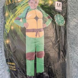 Kinder Karneval Kostüm Turtles. Gr. M 7-10 Jahre.
Mängel wie auf dem Foto zu sehen