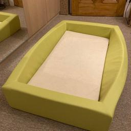 Portable bumper bed for toddlers. Kids have had great fun with this but have all now outgrown it. Great for day sleeps and sleepovers. Used but in good condition.