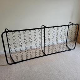 Will not send in the post.

This is the frame for a fold out single bed.
It came with a 'matress' originally but that was just a piece of foam with a cover on it. I do have the foam and cover but the foam is so oold now it is not worth keeping so I am selling just the frame. 
Pieces of foam are cheap to buy on the internet.
Thanks