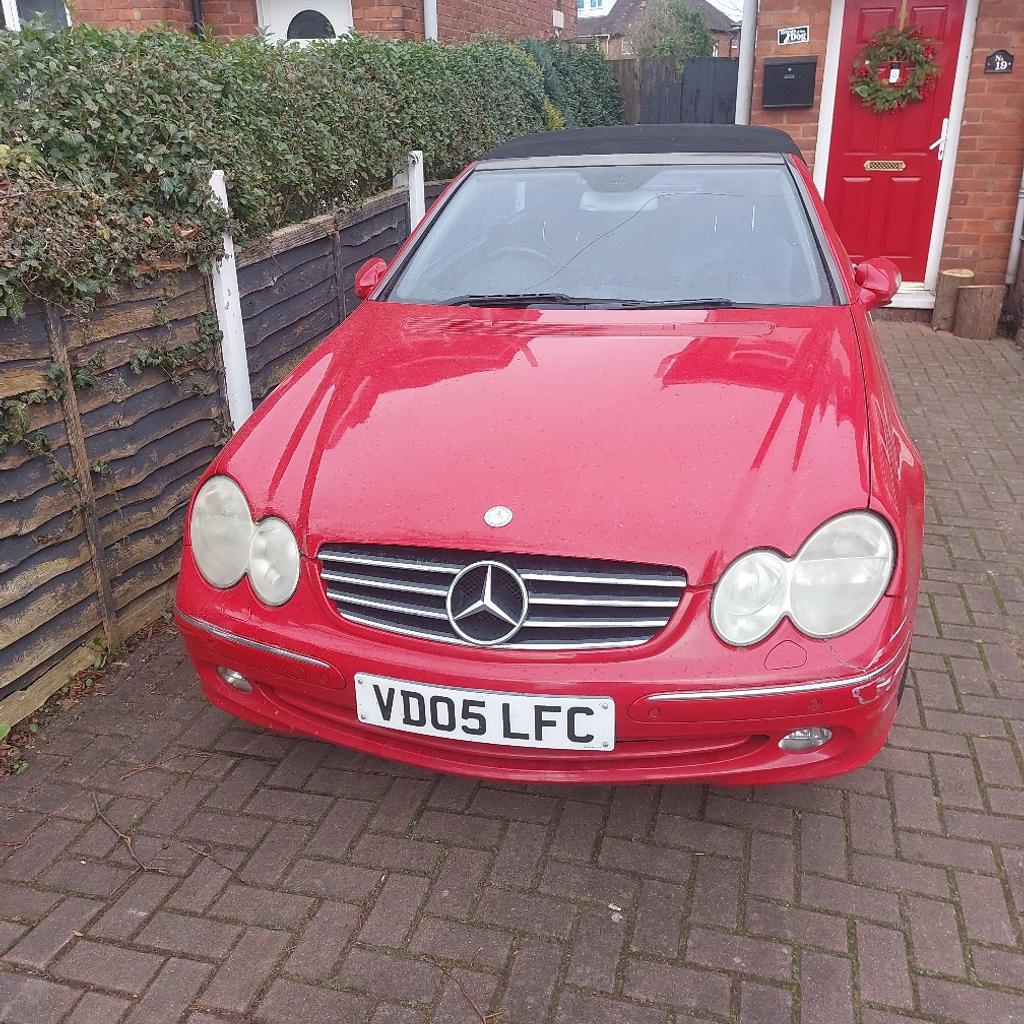 Mercedes clk320 in red convertible 2 doors got all paper work blk interior alloy wheels anymore info ring Danny +44 7787 010163
