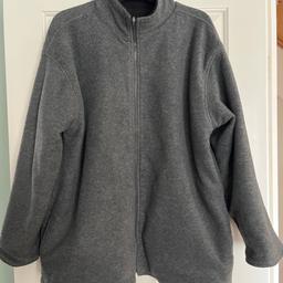 Grey and black ladies oversized fully reversible, heavy and warm fleece jacket, with front zip and pockets on both sides, size Large by Bonmarche.
Worn a few times but has been washed and is still in great condition.