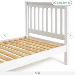 I am selling my very nice white framed Single bed frame with excellent condition. only used one month.