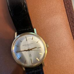 Men’s vintage 18 carat gold watch, made by one of the best of its time with original strap again in good condition
