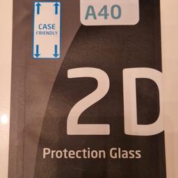 Protection Glass für Samsung Galaxy A 40.
Originalverpackt und nicht geöffnet