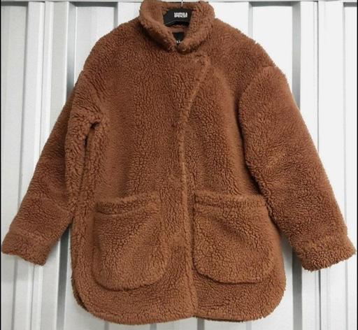 Buy & Sell North London De Beauvoir Town - North London - Photos for MONKI SHAGGY FAUX FUR BUTTON FRONT TEDDY BOMB