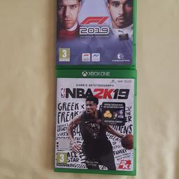 XBOX ONE GAMES

F1 2019: £10

NBA2K19: £6

OR BOTH GAMES FOR £12

USED. GOOD CLEAN CONDITION

COLLECTION ONLY