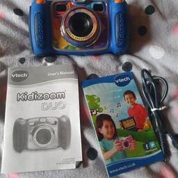PERFECT FIRST CAMERA This children's camera is ideal as your kid's first camera, so they can start creating memories by themselves or with their friends. A great toy to enhance their creativity

DESIGNED FOR KIDS With a 5 megapixel lens, this toy camera takes high quality photos and videos. Your kid can even edit photos or apply funny effects on videos whilst using their creativity to achieve their desired result

Comes with charger and instruction booklet.