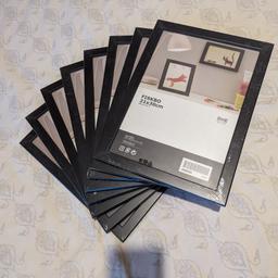 IKEA black photo frames brand new in original packaging, size 21x30cm. All 8 of them for £10 or £1.50 each, they cost £2.50 each at IKEA. Collection only from Selhurst SE25, I do not post.
