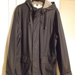 lovely topman rain jacket, great condition and hardly worn, zip and press studs. checked lining. size xxs mens or would fit size 8/10 ladies. collection only please