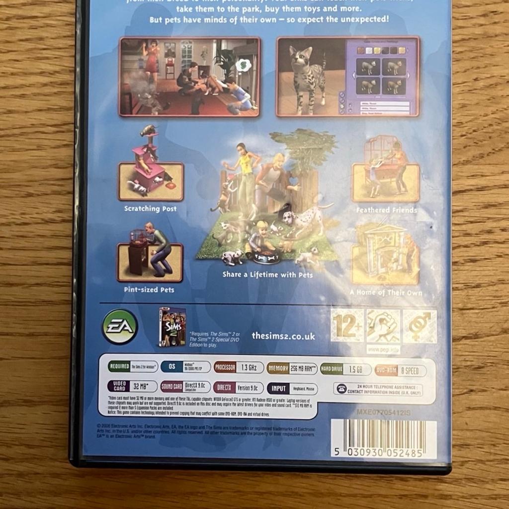 Sims 2 Pets Expansion pack
Collection condition