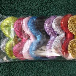 baby headbands with sequined bows
brand new pack of 10
perfect for spring/summer,
wedding, christening, party, valentines, engagement, birthday and much more.
can post at buyers cost
plenty others to look at on my listings