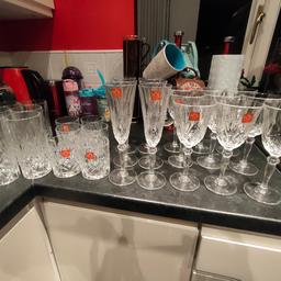 I AM SELLING 27 GLASSES.
SOME HAVE BEEN USED, SOME STILL HAVE THE LABELS ON.
GOOD QUALITY

WORKS OUT TO £1 A GLASS

NO OFFERS