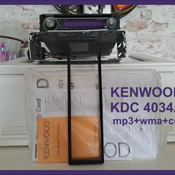 Das Autoradio Kenwood KDC-4034A ist ein zuverlässiger Begleiter
für unterwegs. Es spielt MP3-, WMA- und CD-Formate ab und sorgt
damit für unvergessliche Musikmomente im Auto. Der Hersteller
Kenwood steht für Qualität und das merkt man auch bei diesem
Autoradio. Mit einem Zustand von 3000 ist es in einem sehr guten
Zustand und bereit für den Einsatz im Fahrzeug.

AUTORADIO KENWOOD KDC-4034A mp3+wma+cd
abnehmbares Bedienteil, inkl. Einbaukorb, inkl. Papiere

Privatverkauf
Das Radio ist gebraucht, keine Rücknahme.

Versand gegen Aufpreis möglich