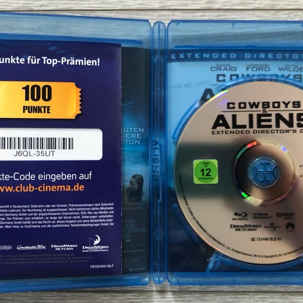 Blu-Ray Cowboys & Aliens

Verkaufe Blu-Ray Disc‘s in einem sehr guten Zustand, wurde einmal benutzt.

Beim Kauf von mehreren Blu-Ray Disc’s kann ich ein kleinen Mengenrabatt anbieten.

Nur Paypal.

Nur zum Verkauf, kein Tauschgeschäft.

Privatverkauf keine Garantie/Rücknahme.