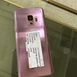 Samsung Galaxy S9

Lilac 

64GB

Unlocked 

Check pictures for condition

Reseted and ready for new owner

Collection from 

World communications 
Vapestop 
229 East India Dock Rd, London E14 0EG
11am-10pm 

Or can post for £4 Royal Mail
Check my other listings
Grab a bargain