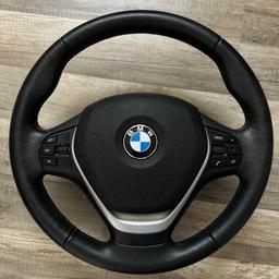 Verkaufe ein originales BMW Lenkrad mit Airbag und Tempomat.
Lenkrad stammt aus einem 1er BMW F20, BJ 2013 mit 106.000 km.

Bei diesem Angebot handelt es sich um einen Privatverkauf - Keine Garantie oder Rückgabe möglich
