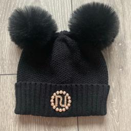 No offers, Read all (do not ask questions thats answers are in listing!)
River island woollen hat, 5-12 years. Like new. Pearl & diamanté front river island metal embellishment with all stones intact, no scratches, bobbles etc
cash on collection from Dy4 8nh. 
Collections time are between mon-fri 9.30-2.30, (if your late tough) or after 4. I require a time before I even give my address as there are way too many time wasters who just think they can turn up when it suites them. Weekends vary! DON’T LIKE,BUY OFF SOMEONE ELSE!! 
Please see all pictures attached 
Please see my other items
No delivery (some clown will ask)
No postage
No PayPal and no to anything else 
Price does not state 50p either. My items are all brought from new and I’m not selling 3rd hand. 
Thank you