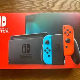 Verkaufe meine Nintendo Switch Original verpackt und ungeöffnet mit Rechnung.

Bei Fragen und Interesse bitte melden :)