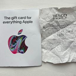 Unwanted £170 Apple Gift Card selling £120
