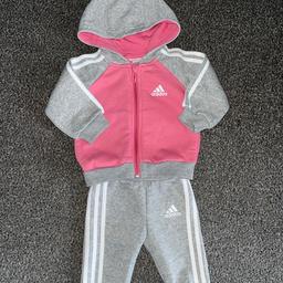 Adidas Tracksuit- Age 0-3months
Like New - Only worn once for an hour
Perfect condition