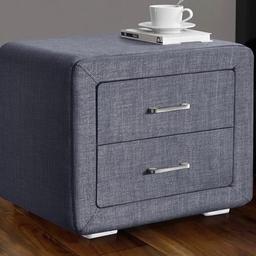 L
BRAND NEW BOXED
LINEN FABRIC COVERED BEDSIDE DRAWS
Kamco Direct Dark Grey Linen Fabric Bedside Table with 2 Drawers With Brushed Steel Handles.
COLLECTION FROM HECKMONDWIKE