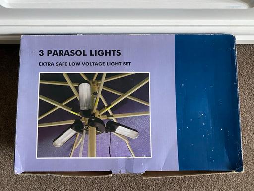 Buy & Sell Lincolnshire North Lincolnshire - Photos for Low Voltage 3 x Parasol Lights - New In Box